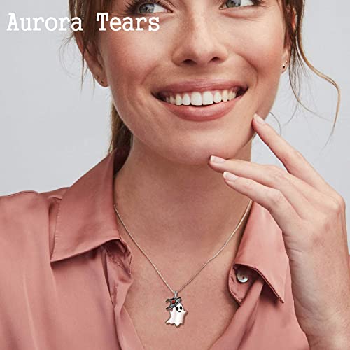 Juego de joyas de araña de Halloween de plata de ley 925 colgante telaraña y anillo 7