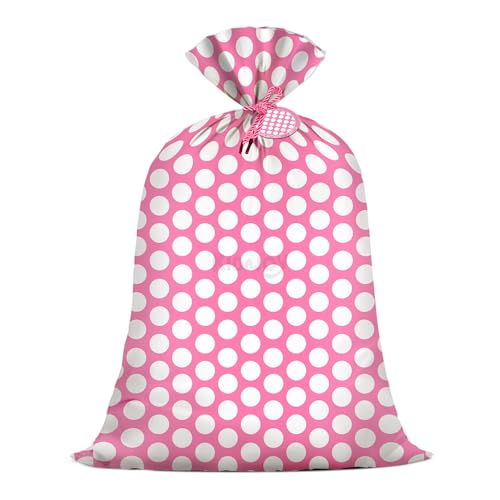 KIDAJOY 1 Pcs Extra Large Plastic Gift Bags Mermaid Rainbow 56"x 36" Jumbo Gift Bags for Baby Girls Mermaid Themed Birthday Party Favors Supplies