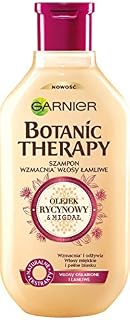 Garnier Botanic Therapy Olejek Rycynowy & Migdał szampon do włosów osłabionych i łamliwych, wzmacnia, nadaje miękoość i blask, 400 ml