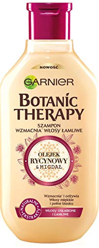 Garnier, Botanic Therapy Shampoo Stärkt Sprödes Haar Rizinusöl Und Mandel 400 ml, 1 stück