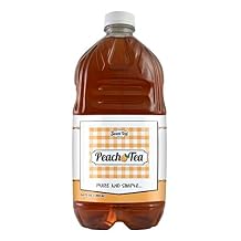 Southern Sweet Tea Company Peach Iced Tea, 64oz - Real Brewed Georgia Peach, Pure Cane Sugar, All-Natural, Gluten-Free, Caffeinated