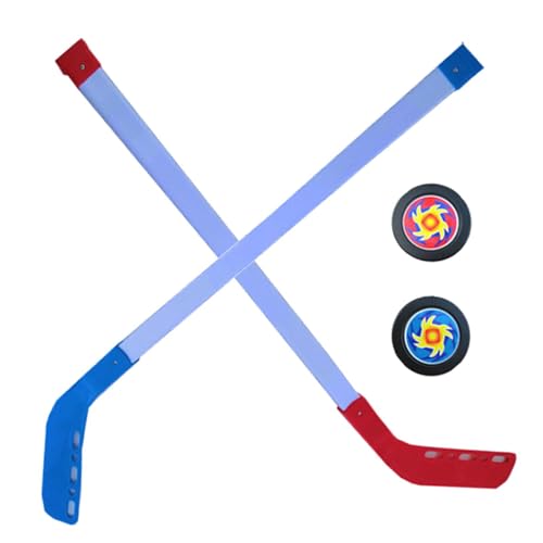 Palos de hockey sobre hielo para niños, juego de pelotas de hockey callejero, equipo de entrenamiento juvenil para jugar en interiores o exteriores, kit de iniciación duradero para principiantes