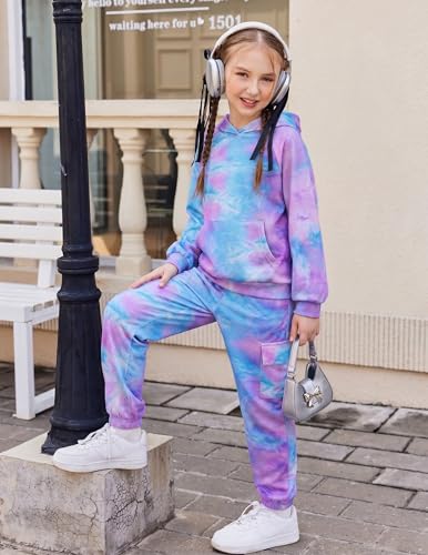 Image of Arshiner 2 Pieces Girls Outfits Fall Sweatsuits Sweatshirts and Sweatpants