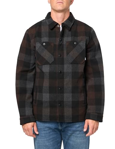 BASS OUTDOOR Men's Wool Blend Sherpa Lined Shacket