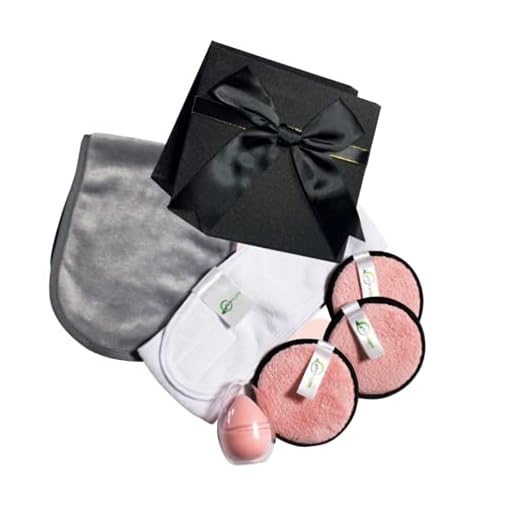 Eco-Kleni Reusable Makeup Removing Set -Reusable Makeup Remover Pads I Makeup Remover Cloth l Adjustable Headband l Makeup Blender & travel sponge case (Black box edition)
