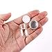 MaxMau 100 Sets Small Glass Bottles with Aluminum Cap Screw Top Lids 5 Milliliter Tiny Vials DIY Art Craft Storage