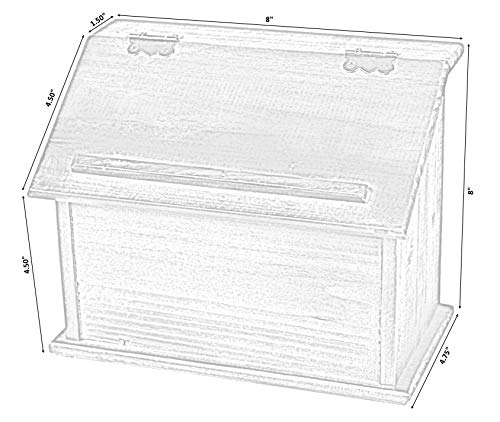 Vintiquewise(TM) Old Style Wooden Podium Recipe Box - Thumbnail 4