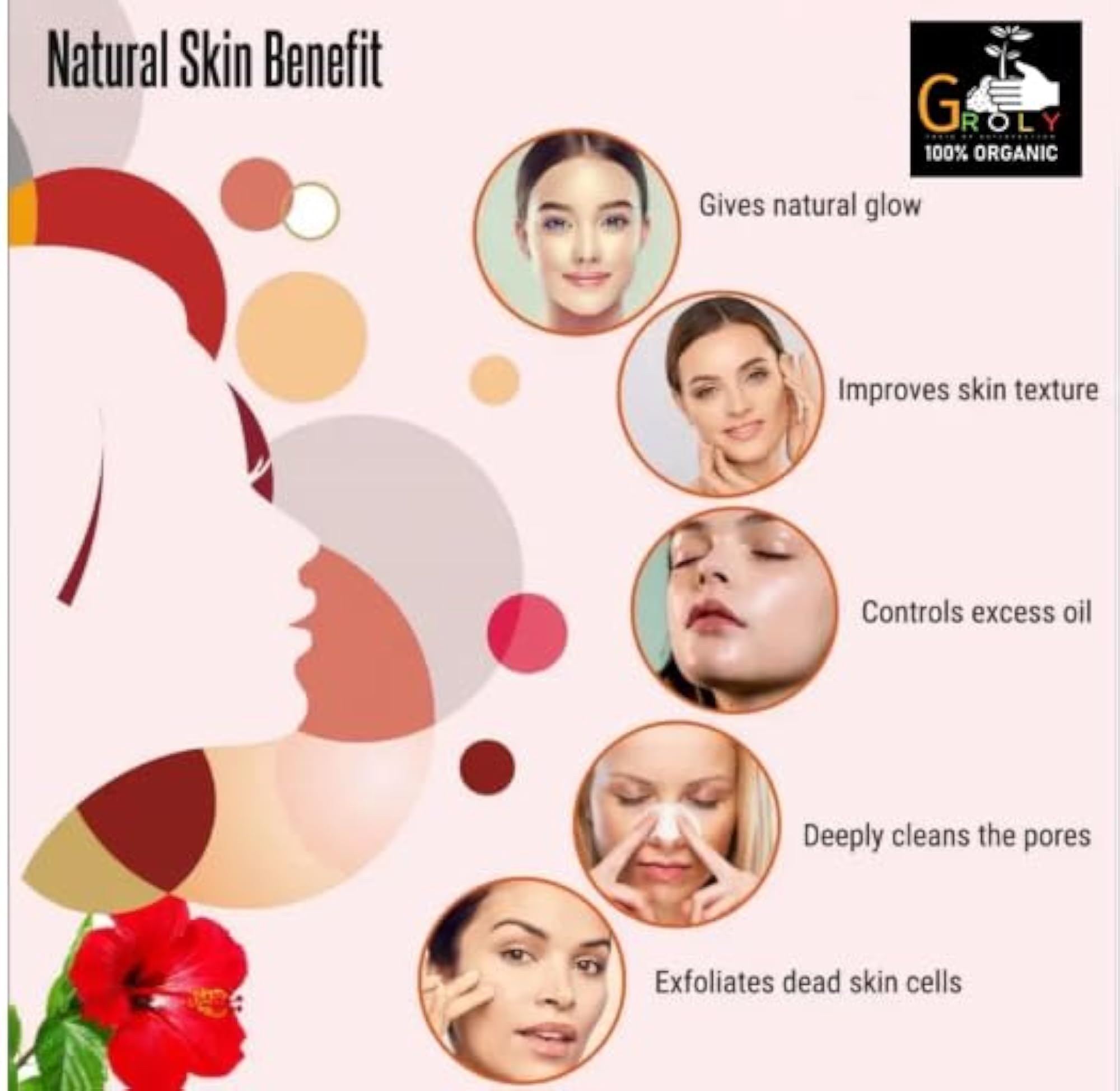 Organic Hibiscus Powder for Hair Growth