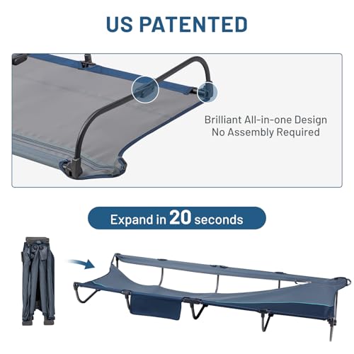 Portable Folding Camping Cot Deluxe