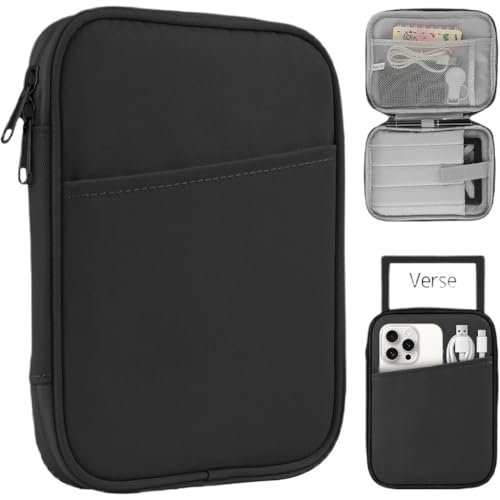 Funda portátil for Tableta Huawei MatePad Mini de 8,8 Pulgadas (2025), Impermeable, de Lona, ​​con asa.(Black)