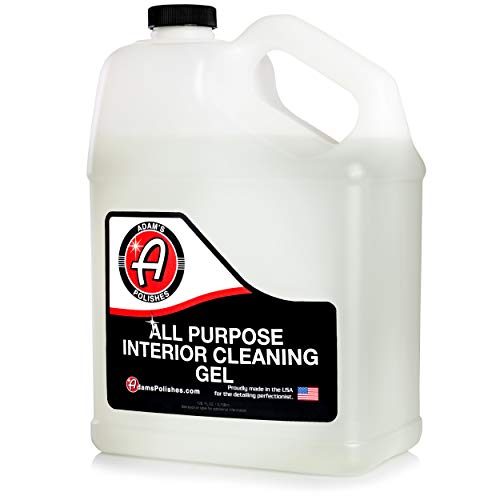 Adam's Polishes All Purpose Interior Cleaning Gel - Best For Detailing Leather Seats Vinyl Carpet Upholstery Plastic Rubber Interior Surfaces Floor Mats & Car Accessories Boat RV Motorcycle Parts