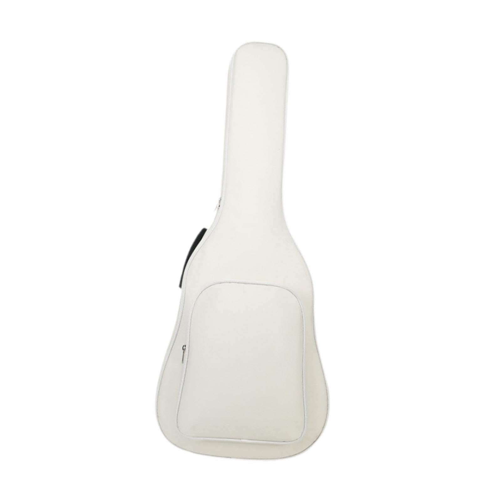 Custodia per Chitarra Da 41 Pollici con Cinghie Regolabili per Eventi All'aperto, Bianco