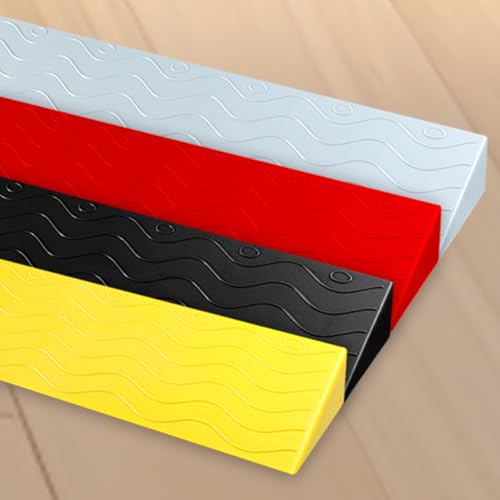 Robot Climbing Mat, Rampas Portátiles para Umbral de Puerta, Aptas para Sillas de Ruedas, Carros y Carritos, Color Amarillo, 100 x 12 x 5 cm miniatura 6