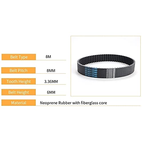 Geeyu HTD 1440-8M-45 Cinture a Ciclo Chiuso