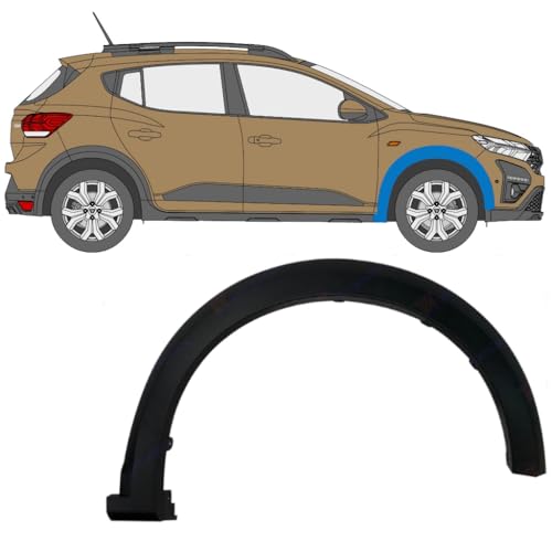 Moldura lateral guardabarros delantero para Dacia Sandero 2021- / Derecho