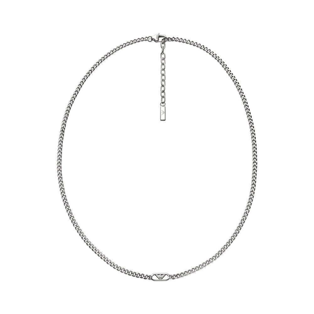 Emporio Armani Men's Stainless Steel with lobster clasp closure Chain necklace