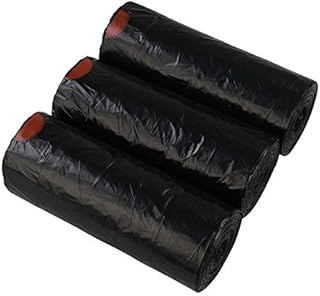 Ortodayes 10L Small Drawstring Bin Bags, Black Trash Bags, 108 Bags