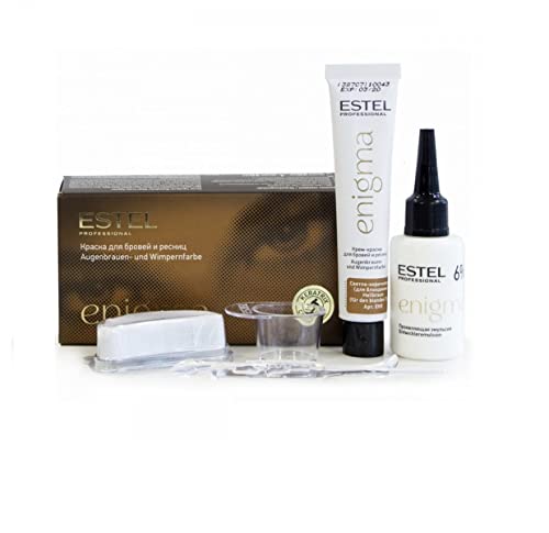 Estel Enigma LIGHT BROWN for Blondes COLOR Paint for Eyelashes and Eyebrows