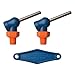 Loc-Line 72055 Acetal HPT Nozzles (XR Style) with Adjustment Lever, 0.160" x 10.25", Thread Size 1/8" (Pack of 3)