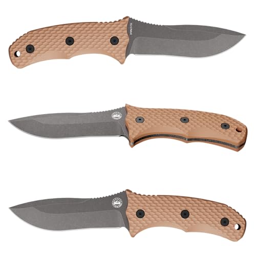 TRAILGUARD Camping & Tactical Fixed Blade Knife, Stainless Steel Blade, Grippy FRN Scales, Sheath, Built For Campers, Preppers, Hunters, Fishermen, Survivalists, Handymen, Boaters, Bug Out Bag (Rustic Canyon) - Image 5