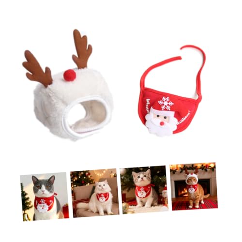 Disfraz Navideño 2 Pzas Para Perro Gato Pequeño-Mediano miniatura 5
