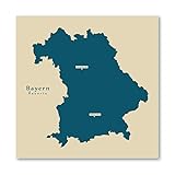 Hochwertiger Druck: Der Druck erfolgt auf hochwertigem mattem Papier für eine zeitlose und elegante Darstellung an Ihrer Wand.