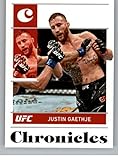 2022 Panini Chronicles UFC #47 Justin Gaethje Lightweight Chronicles Official MMA Trading Card in Raw (NM or Better) Condition