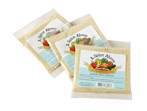 A Spice Above Dip Mix – Danish Bleu Cheese | Refreshing & Creamy Cucumber Herb Dip | Perfect for Easy Cooking, Dips, Spreads & Recipes | All-Natural, No MSG | 3-Pack