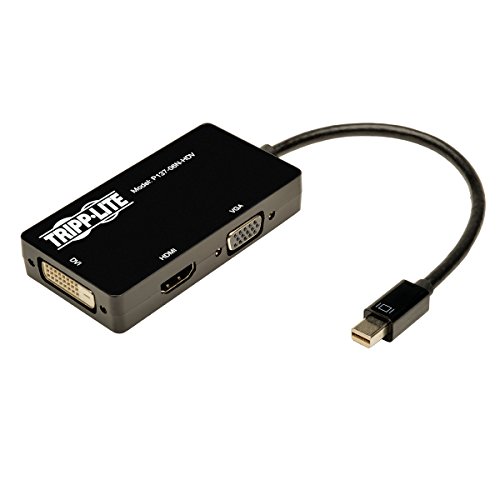 Tripp Lite Keyspan Mini DisplayPort to VGA/DVI/HDMI, Black, Standard (6"")" (P137-06N-HDV)