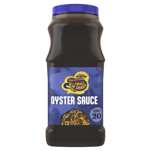 Blue Dragon - Salsa de Ostras, Salsa Oriental Cantonesa, Sin Msg, Apto Para Celiacos, color Ostras, 1 L