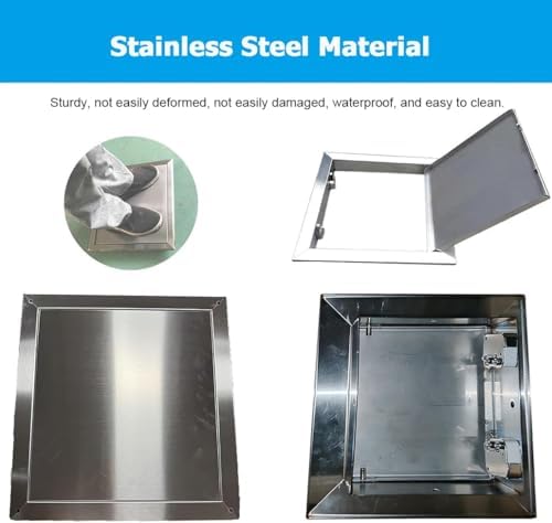 Stainless Steel Touch Latch Access Door for Bathroom & Kitchen, 4-30" Outdoor BBQ Island Panel, Small Pop-up Drywall Inspection Hatch (36x40)
