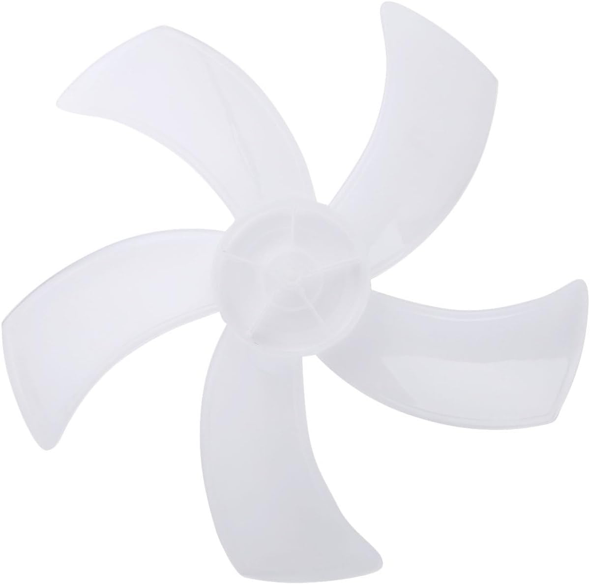 Jugaoge 16 Inches Household Plastic 5 Leaves Fan Blade for Standing Pedestal Fan Table Fanner Accessories Clear One Size
