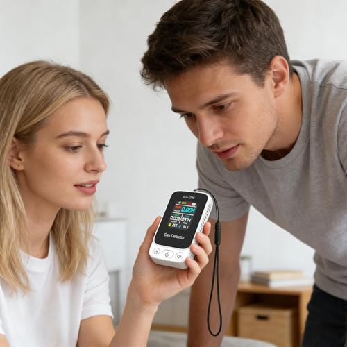 Detector de dióxido de carbono portátil con termómetro y humedad digital 3