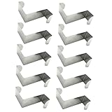 FONDOTIN 10pcs z Shaped Stainless Steel Door Hooks Strong Hanging Hooks for Kitchen Bathroom Bedroom and Office Versatile Storage for Towels Bags