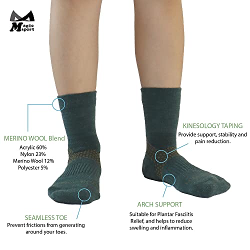 M Magic Sport Morandi Merino Wool Above Ankle Socks, Men and Women, Jogging, Hiking, Cycling2
