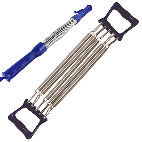 Espansore Toracico Gomma, Estensore Pettorali Regolabile,Esercitatore Muscolare Estensore,5 Tubi Espansore Toracico, Fasce di Resistenza,per Esercizio Muscolare del Braccio Fitness