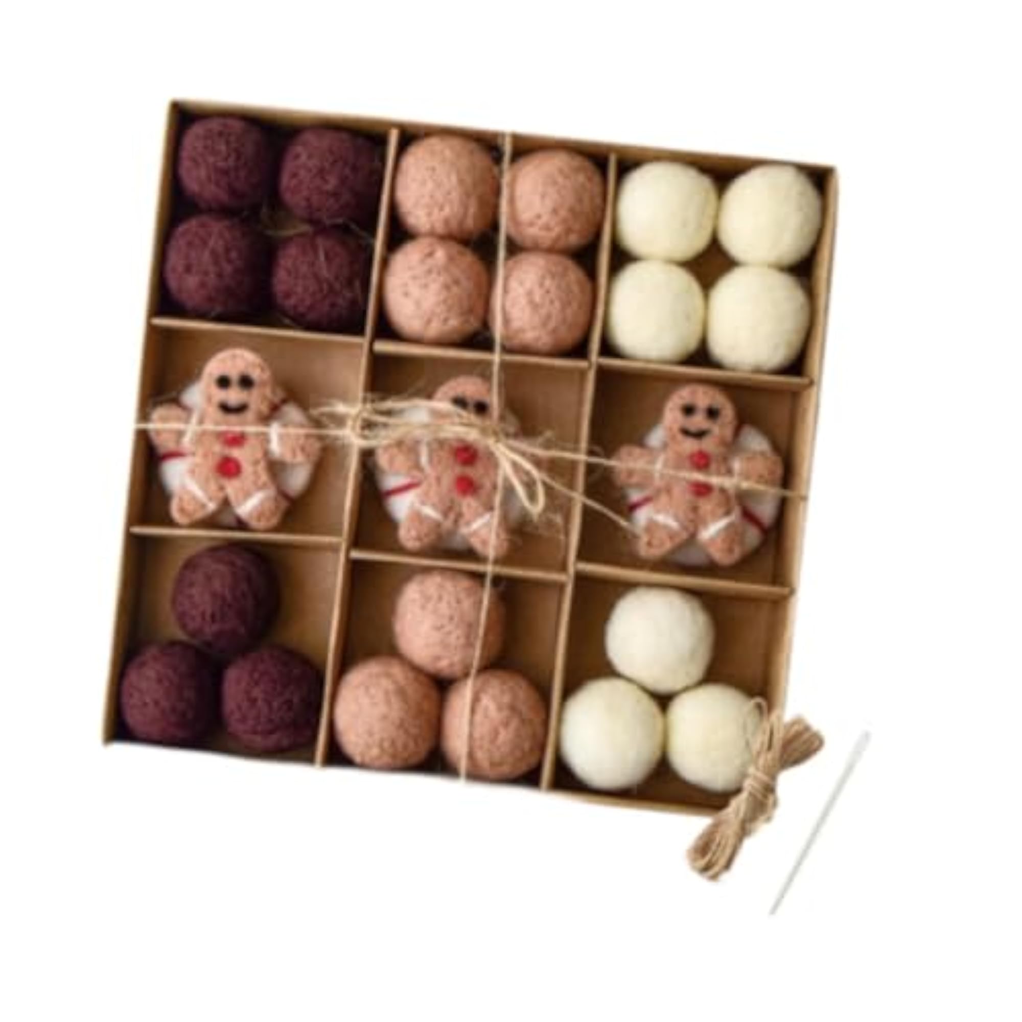 DIY Christmas Felt Ball Garland Set for Festival Decor