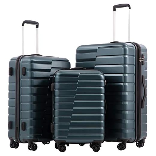 COOLIFE Expandable TSA Luggage Set