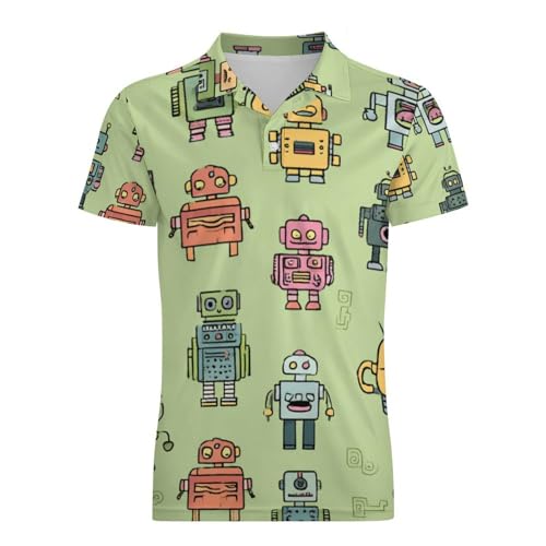 Boys' Classic Polo Shirts Short Sleeve Moisture-Wicking Golf & Tennis Shirts for Youth Teens Colorful Ghosts for Halloween4