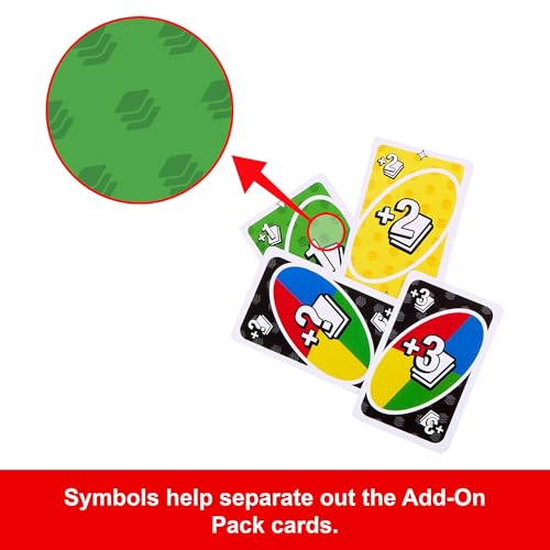 Mattel Games UNO JCV58 Zusatzpaket für Kinder, Erwachsene und Familienspielabende – Bild 4