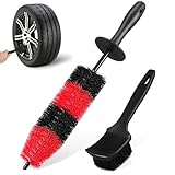 Nettoyage sans effort : la poignée ergonomique et la conception légère de ces brosses pour roues de voiture permettent une manipulation confortable et contrôlée