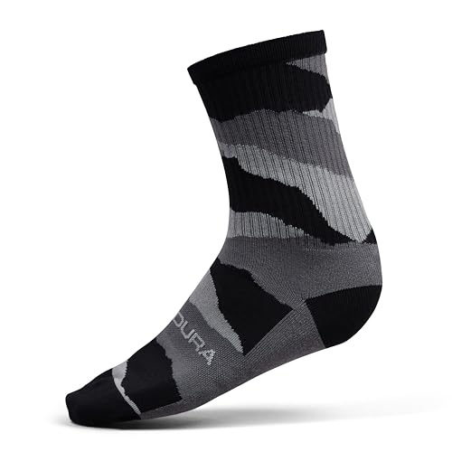 Amazon Endura Peak Socks (Twin Pack) for Cycling | Lightweight | Moisture Wicking Socks, Black, S-M #ad