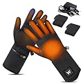 Weston Heated Glove Liners for Men and Women - Rechargeable Thermal Hand Warmers - Heated Gloves with 3 Heat Settings, Touch Screen Friendly - Great for Winter, Skiing, Work, and Outdoor (M/L)