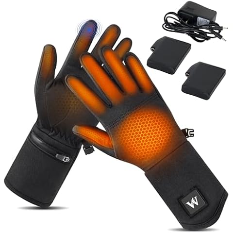 Weston Heated Glove Liners for Men and Women - Rechargeable Thermal Hand Warmers - Heated Gloves with 3 Heat Settings, Touch Screen Friendly - Great for Winter, Skiing, Work, and Outdoor (XS/S) Cover