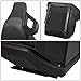 DNA MOTORING Pair of Universal Reclinable Racing Seats with Sliders, 20.5