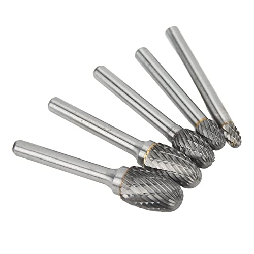Set 5 Piezas Fresas de Carburo Doble Corte 6mm miniatura 3