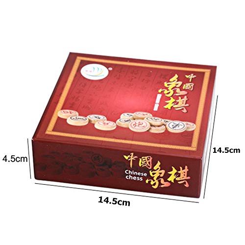 GoodPlay set de ajedrez chino Xiangqi con tablero de cuero miniatura 7