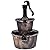 Giantex Water Fountain Outdoor, 2-Tier Barrel Cascading Waterfall Fountain with Electric Pump for Garden Patio Deck Backyard Decor, Rustic Freestanding Water Feature