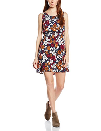 New Look Retro Blue Shirred Waist Vestito Donna