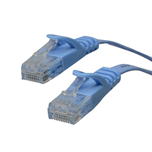 アクロス LANケーブル CAT6 フラットタイプ 5ｍ 爪折れ防止機能付き ブルー ALT-05FTBL/FFP【フラストレーションフリーパッケージ(FFP)】